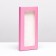 Gift box for chocolate tiles, with a window, pink, 17 x 8 x 1.4 cm