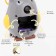 Clock - an alarm clock "Owl" for children, with a mirror and a comb, d -7.5 cm, aa, usb