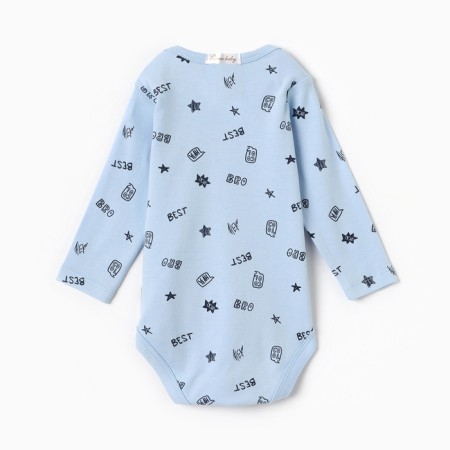 Body baby, blue color, height 62 (1-3 months)-4