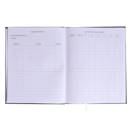 Universal diary for grade 1-11 Compass, solid cover, artificial leather, silk-screen printing, lies, 80 g/m2-5