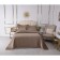 A set with a veil "Nathaniel", size 160x220 cm, 50x70 cm, beige color