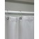 Bath curtains with Joy Home rings "Jacquard Stars", 180x200 cm, white