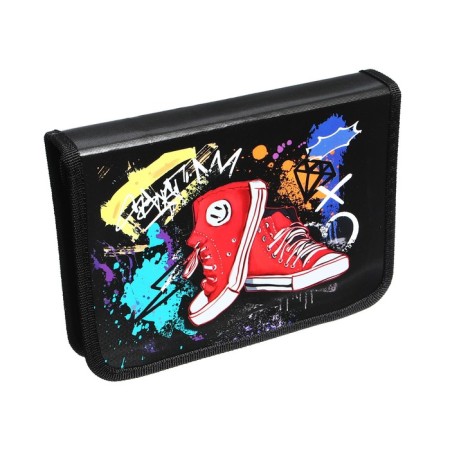 Penal 1 section, 140 x 205 x 38 mm, 2 folding strips, calligrata 30p32_2v "sneakers", laminated cardboard-2