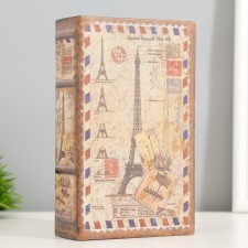 Сейф дерево книга "Письмо во Францию" кожзам 17х11х5 см