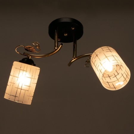 Chandelier 1188/2 E27 40W gold-black 48x15x24 cm Bayerlux-2