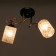 Chandelier 1188/2 E27 40W gold-black 48x15x24 cm Bayerlux