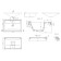 Sink uperwood Foster, furniture, 60 cm, rectangular