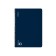 Notebook B5 100 sheets, a cage on a spiral, Erichkrause, "IQ fineline classic" Plastic cover blue