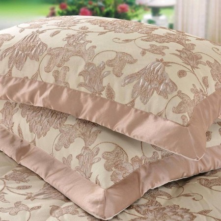 Set with a blanket "Vladlen": size 240x260 cm, 50x70 cm - 2 pcs, color coffee-1