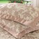 Set with a blanket "Vladlen": size 240x260 cm, 50x70 cm - 2 pcs, color coffee