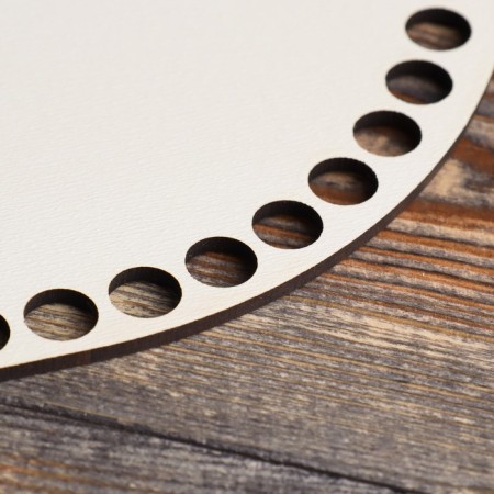 Holler blank "oval parallel", bottom of the LHDF white, 24 × 18 cm, d = 10mm-2