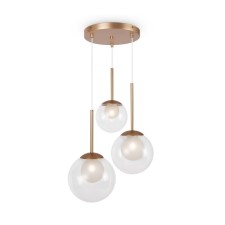 Suspension lamp Maytoni Mod521PL-03G, 3XG9, 20W, 40x40x344.1 cm, Color Gold