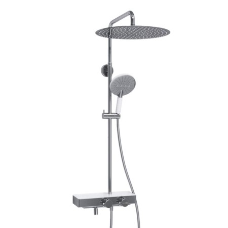 The shower system Wasserkraft A113.117.059.ch Thermo, tropical shower, thermostat, chrome