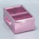 Gift folding box, packaging, "pink cotton wool", 23 x 15 x 10 cm