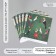 Scrapbooking paper bilateral "parrots, flamingos and zebra" density 180 grams set 10 pcs 15.5x1