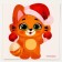 New Year's set for creativity. Fluffy toy "New Year! Joyful cat "