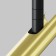 Suspended Technical P141RS-L125-6W3K-BBS, LED, 6 W, 30x30x651 mm, 270 lm, 3000K, black, brass