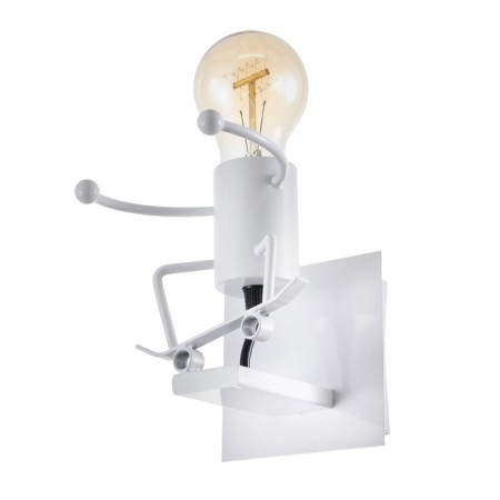 Sconces "man" E27 40W white 14x14x17 cm-1
