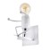 Sconces "man" E27 40W white 14x14x17 cm