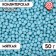 Sprinking confectionery "pearls", blown up rice grains, turquoise, 2-5 mm, 50 g