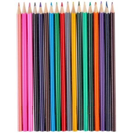 Color pencils, 18 colors, trihedral, Minnie Mouse and Unicorn-4