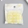 Busina for creativity Plastic "Cube. Purvalum shine" yellow 1.4x1.4x1.4 cm