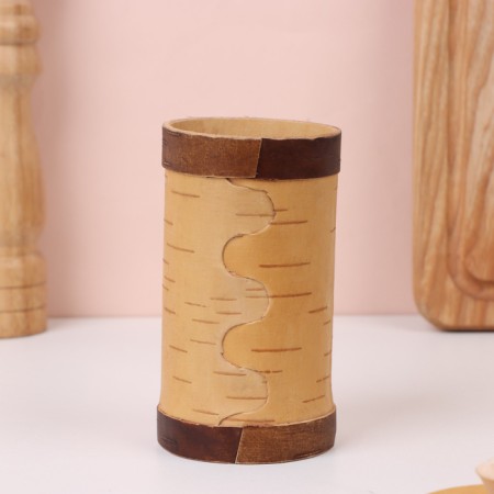 TUES "Mod", 6 × 6 × 15 cm, birch bark-4