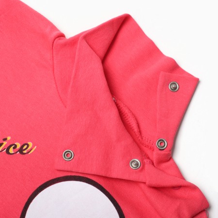 Turtleneck for girls, raspberry color, height 86 cm-1