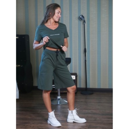 Women's costume Sense of Freedom, size 44, Khaki Color-3