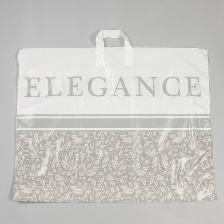 Package "Exquisite Beige", plastic with a loop pen, 70 x 55 cm, 50 μm