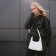 Female bag 25*7*13.5 departure with a zipper, white