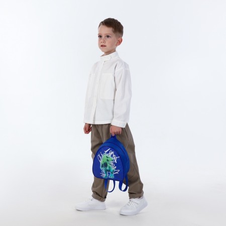 Children's backpack on the zipper "chosen", the color is blue-6