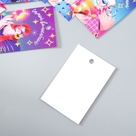 Cardboard "The most" set 10 pcs (5 types) 4x6 cm-3