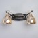 Sconces "Solar" 2x14 40w Black 38x20x16cm