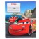 Notebook in a slanting ruler of 12 sheets, 5 types of mix, covered cardboard, cars