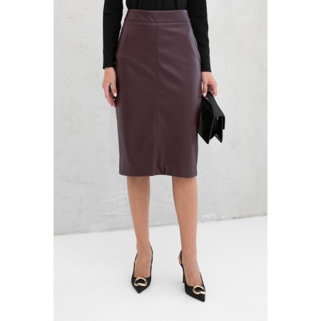 Female skirt, size 56, red color-2
