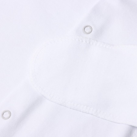 Blouse with closed handles, white/bears, height 62 cm-2