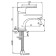 Vidima sink mixer Vidimauno, cast -pour 84 mm, chrome