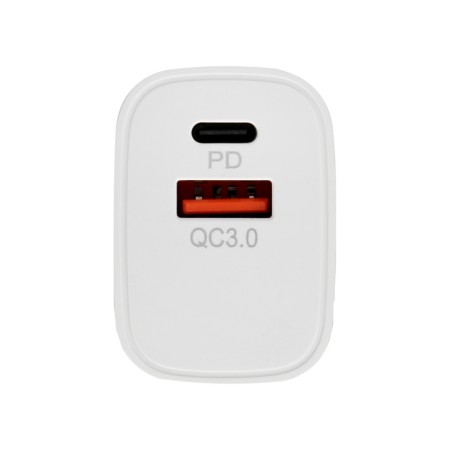 Network charger GQ-5, USB, Type-C, 3 A, 20 W, QC+PD, White-2