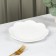 Porcelain dinner lunch shade "Susan", d = 20.5 cm, white color