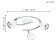 Lamp BIMEDA 3x2.5W LED white 29x29x34.5cm