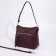 Cross-Bodi bag with zipper, burgundy color
