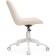 Computer chair Kelmi 1 plastic/eco -leather, white/ivory 51x61x78 cm