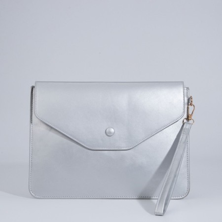 Bag-clate on the magnet, strap on the wrist, silver color