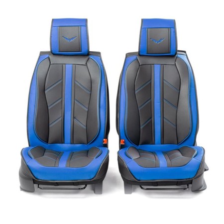 Frame 3D capes Car Performance, 2 pcs, eco-leather, black-blue-1