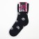 Women's terry socks "Panda", dark blue color, size 23-25