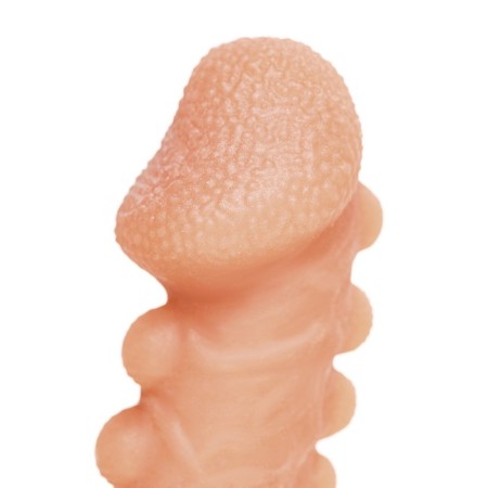 Kokos nozzle is realistic with additional stimulation, TPE, bodily, 15.6 cm, l-5