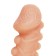 Kokos nozzle is realistic with additional stimulation, TPE, bodily, 15.6 cm, l