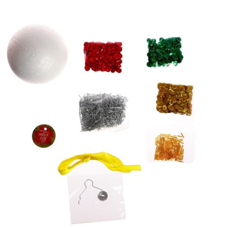 New Year's set for creativity. Christmas ball with sequins "New Year"-4