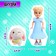 Polly Girl doll in a ball, with a pet
